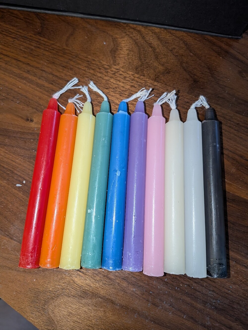 Rainbow 🌈 Candle Set. 10 Candles, 4 Inch. Pride, Witchy, Chakra, Halloween,